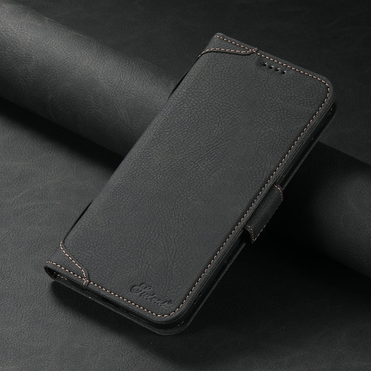 For iPhone 13 SUTENI J07 Multifunctional Horizontal Flip Magsafe Leather Phone Case(Black)