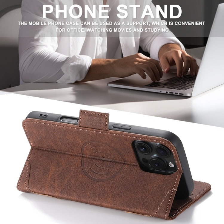 For iPhone 16 SUTENI J07 Multifunctional Horizontal Flip Magsafe Leather Phone Case(Brown)