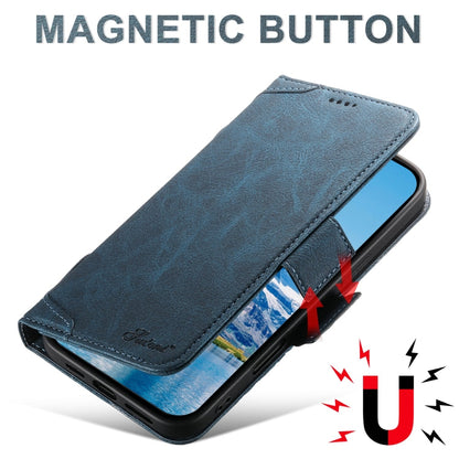Pour iPhone 16 Pro SUTENI J07 Étui de téléphone en cuir multifonctionnel à rabat horizontal Magsafe (bleu)