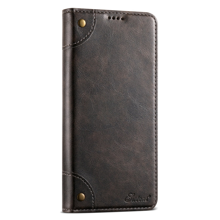 For Samsung Galaxy S22 5G Suteni Baroque Calf Texture Buckle Wallet Leather Phone Case(Black)