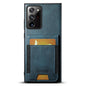 For Samsung Galaxy Note20 5G Suteni H03 Oil Wax Leather Wallet Stand Back Phone Case(Blue)