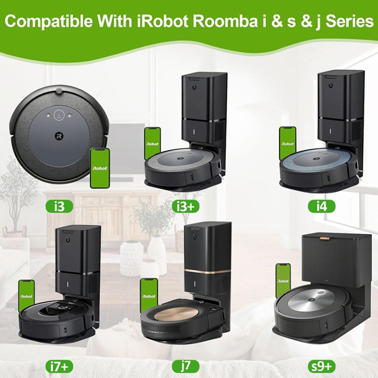 JUNSUNMAY 5 pièces pour iRobot Roomba séries i & s & j i8 / i8+ / s9 / s9+ Sacs d'aspirateur Sacs à poussière pour élimination automatique