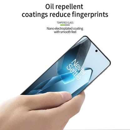 For OnePlus 13 MOFI 9H 3D Hot Bending Tempered Glass Film(Black)