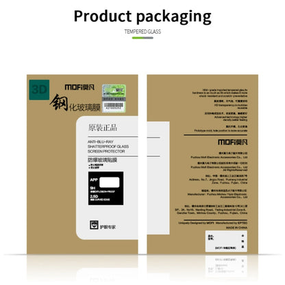 For OnePlus 13 MOFI 9H 3D Hot Bending Tempered Glass Film(Black)