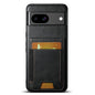 For Google Pixel 8a Suteni H03 Oil Wax Leather Wallet Stand Back Phone Case(Black)