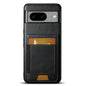 For Google Pixel 7 Suteni H03 Oil Wax Leather Wallet Stand Back Phone Case(Black)