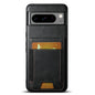 For Google Pixel 9 Pro XL Suteni H03 Oil Wax Leather Wallet Stand Back Phone Case(Black)