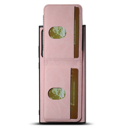 Pour Samsuny Galaxy Note20 Ultra 5G Étui de téléphone arrière en cuir litchi Suteni H03 avec porte-cartes (Rose)