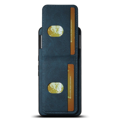 Pour Google Pixel 6a Étui de Téléphone Arrière en Cuir Litchi Suteni H03 avec Support et Porte-cartes (Bleu)