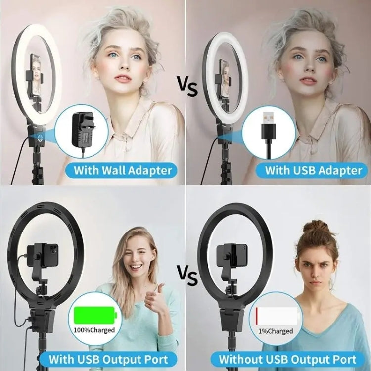 Anneau lumineux vidéo JMARY FM-12R LED de remplissage pour photographie, 12 pouces (prise US)