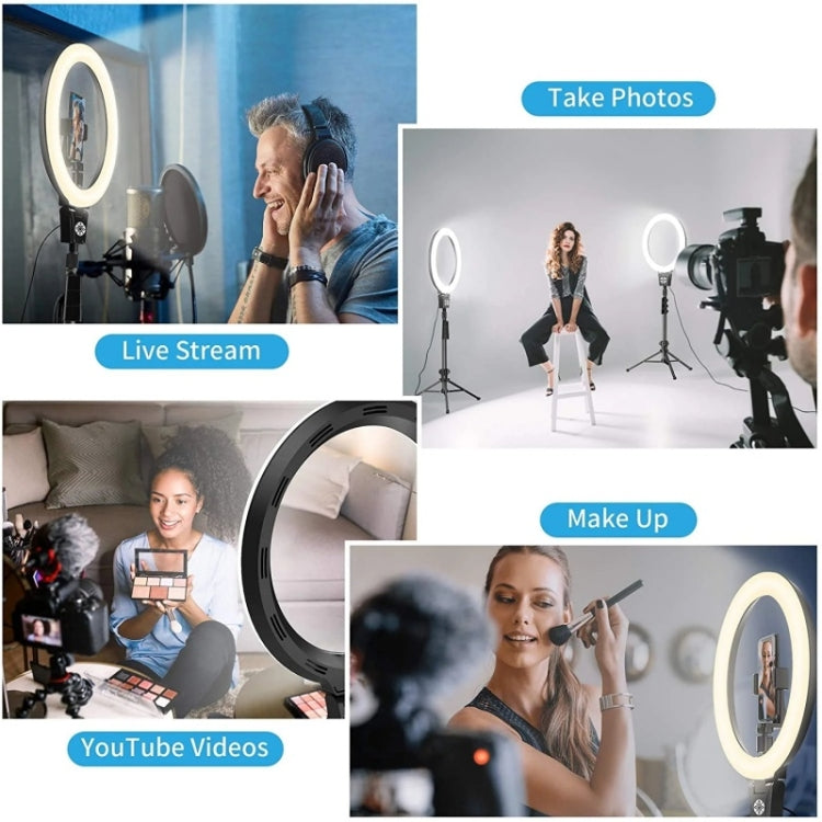 Anneau lumineux vidéo JMARY FM-12R LED de remplissage pour photographie, 12 pouces (prise US)