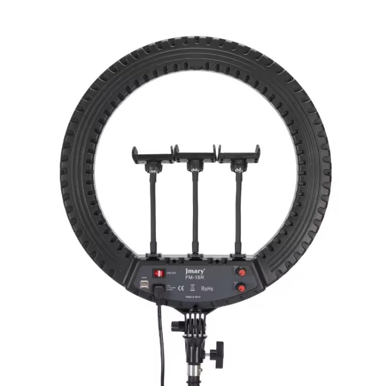 JMARY FM-18R LED Beauty Ring Light 18-inch Photography Live Streaming Fill Light(US Plug)