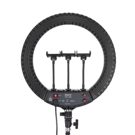 JMARY FM-18R LED Beauty Ring Light 18-inch Photography Live Streaming Fill Light(EU Plug)