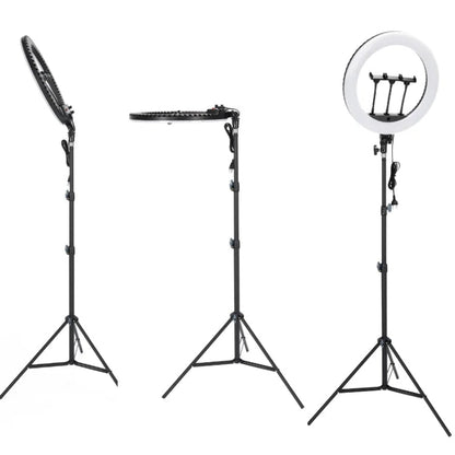 JMARY FM-18R LED Beauty Ring Light 18-inch Photography Live Streaming Fill Light(EU Plug)