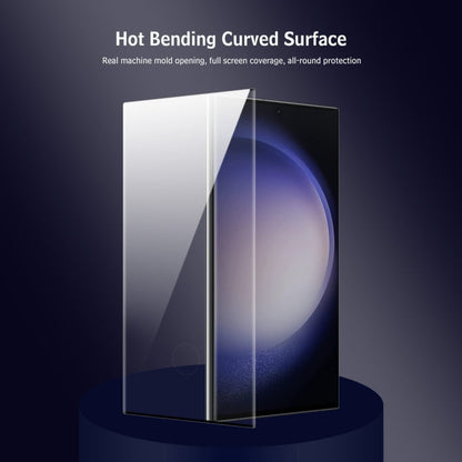 For Samsung Galaxy S22 Ultra 5G ENKAY Easy Install Hot Bending Side Glue Tempered Glass Film
