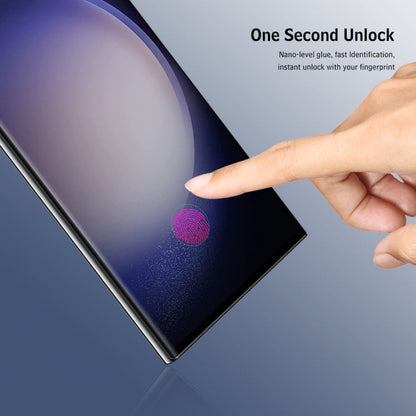 For Samsung Galaxy S22 Ultra 5G ENKAY Easy Install Hot Bending Side Glue Tempered Glass Film