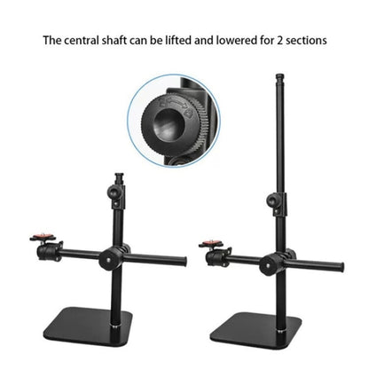 YUNTENG VCT-808 Table Phone Clip Holder Microphone DSLR Camera Desktop Mount Stand