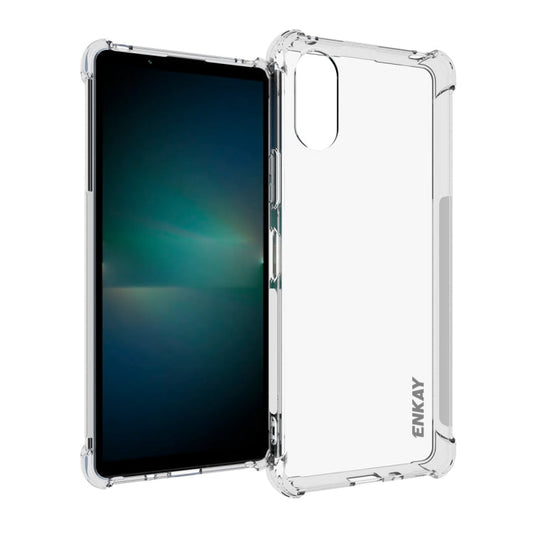 Pour la coque de téléphone antichoc en TPU transparent ENKAY Hat-Prince Sony Xperia 10 VI