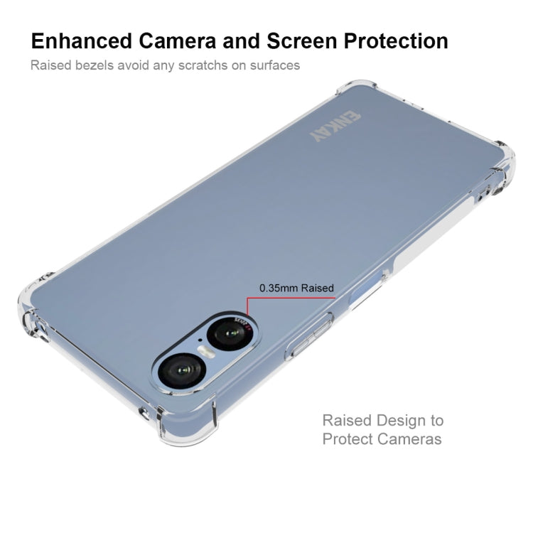 For Sony Xperia 10 VI ENKAY Hat-Prince Transparent TPU Shockproof Phone Case