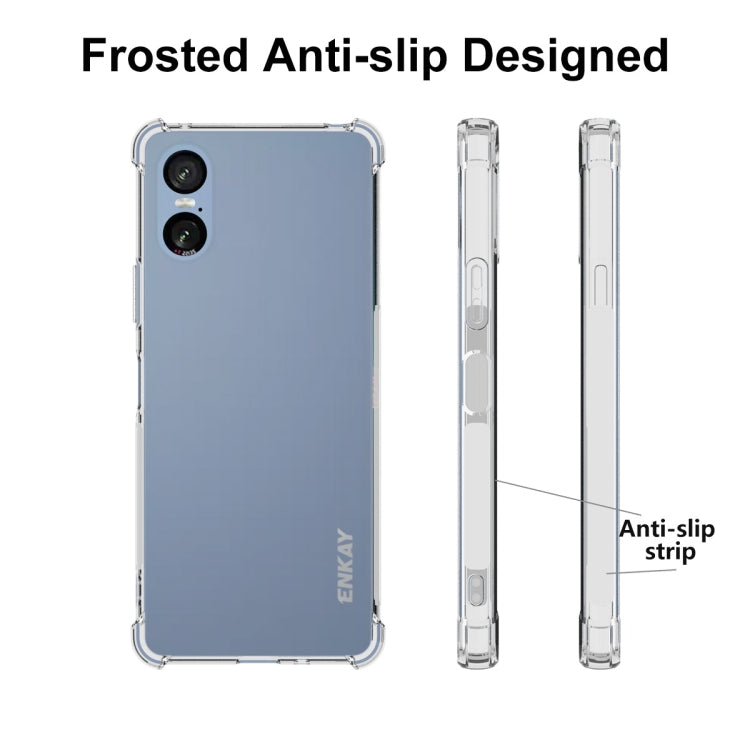 For Sony Xperia 10 VI ENKAY Hat-Prince Transparent TPU Shockproof Phone Case