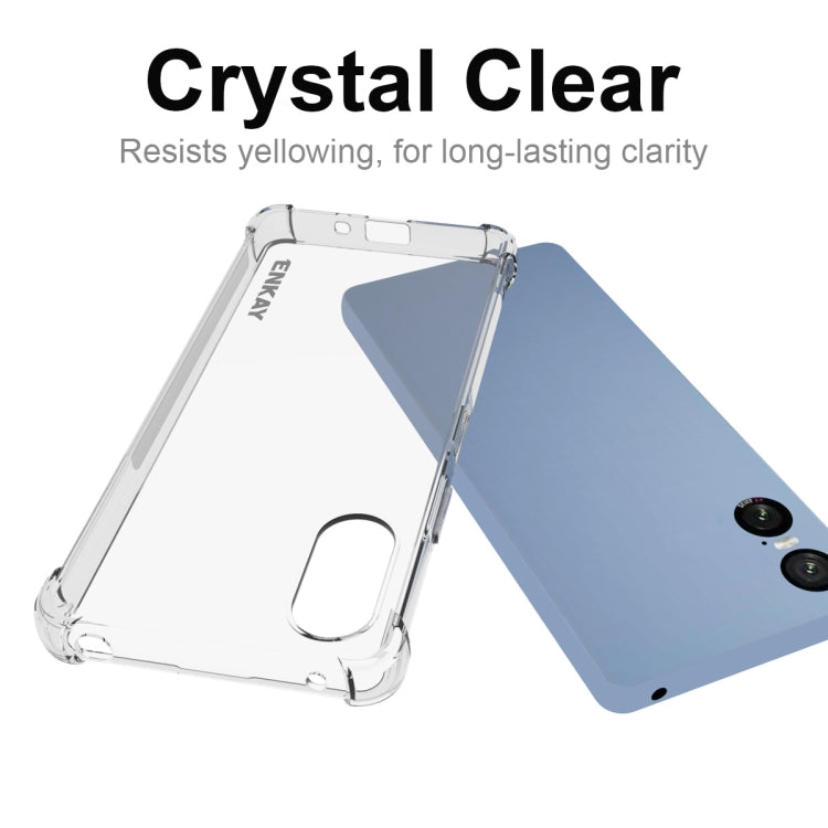 For Sony Xperia 10 VI ENKAY Hat-Prince Transparent TPU Shockproof Phone Case