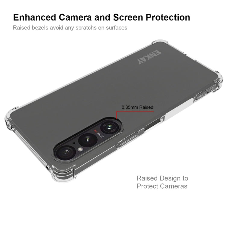 For Sony Xperia 1 VI ENKAY Hat-Prince Transparent TPU Shockproof Phone Case