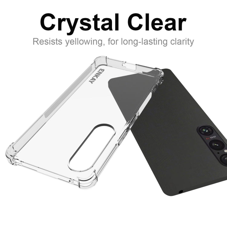 For Sony Xperia 1 VI ENKAY Hat-Prince Transparent TPU Shockproof Phone Case