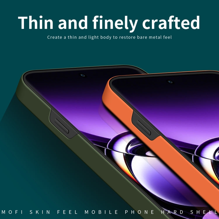 For OPPO Find X7 Ultra MOFI Qin Series Skin Feel All-inclusive PC Phone Case(Orange)