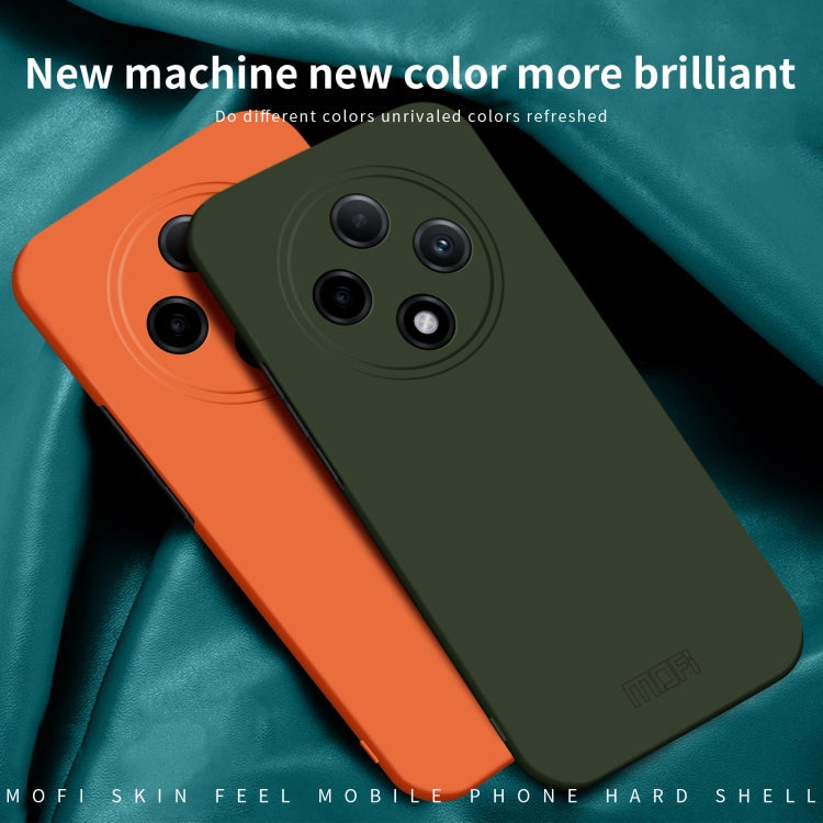 Pour OPPO A3 Pro Étui de téléphone en PC tout compris Mofi Qin Series Skin Feel (Vert)