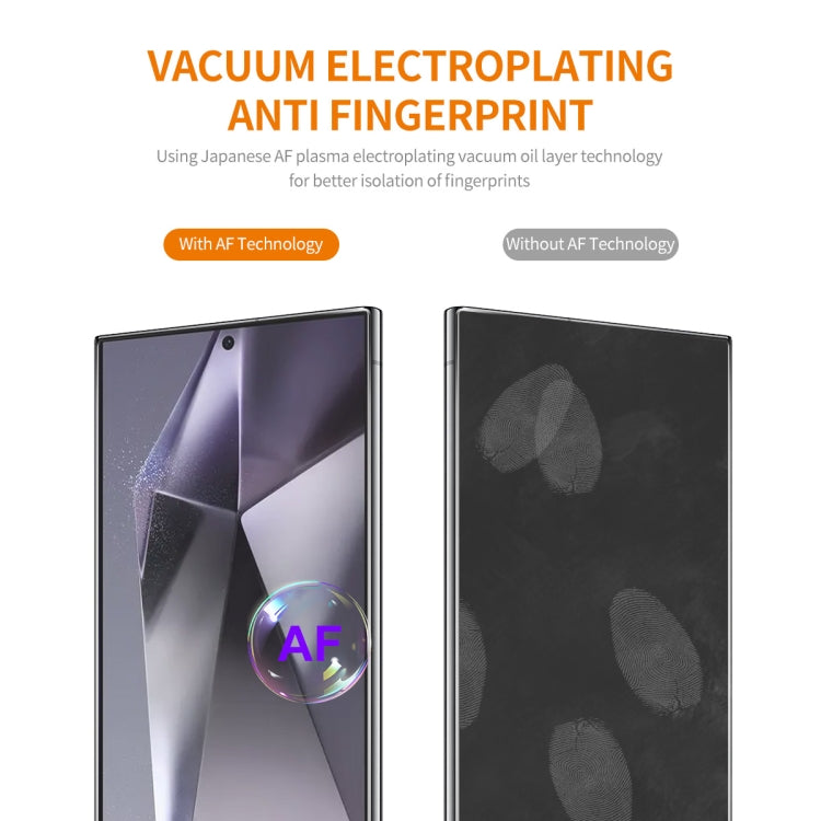 For Samsung Galaxy S24 Ultra 5G ENKAY Easy Install 0.18mm High Alumina Silicon Full Glass Film, Support Ultrasonic Unlock