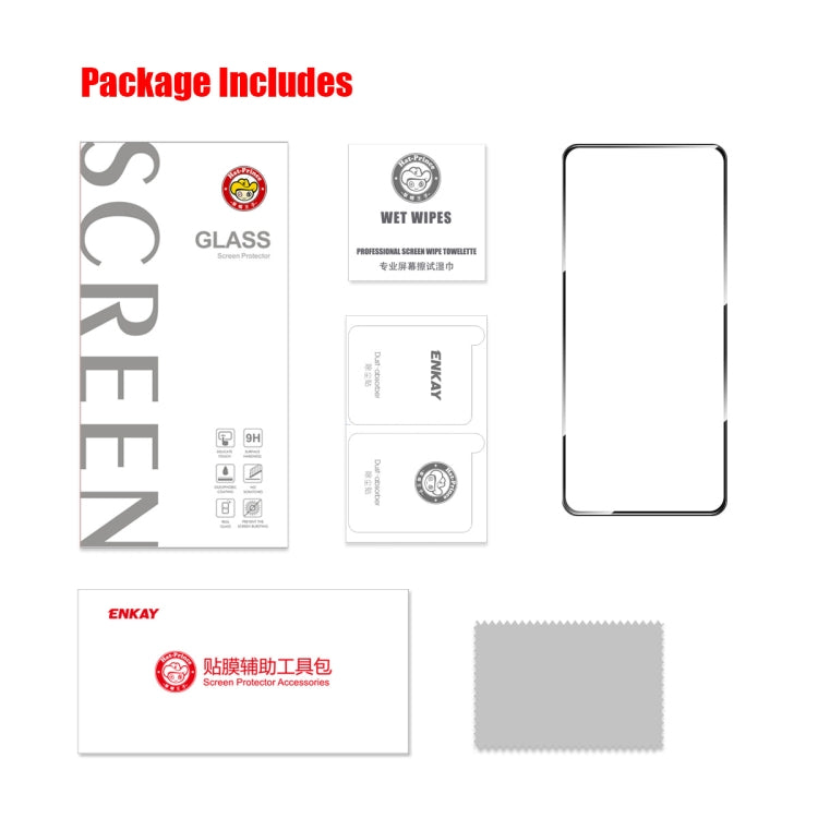 For OPPO A2 / A79 ENKAY Full Glue High Aluminum-silicon Tempered Glass Film