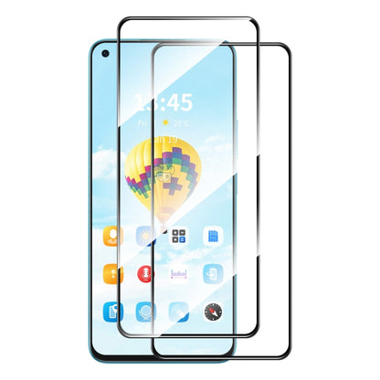 For OPPO K9x 2pcs ENKAY Full Glue High Aluminum-silicon Tempered Glass Film