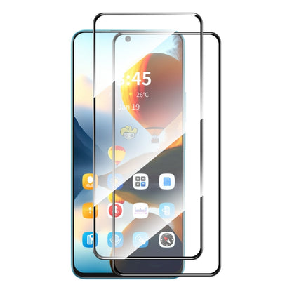 For Tecno Spark 20 Pro 2pcs ENKAY Full Glue High Aluminum-silicon Tempered Glass Film