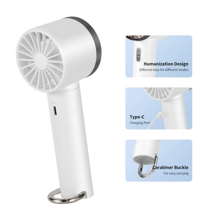 ENKAY Hat-Prince Handheld Mini Portable Cold Compress Cooling Fan(White)