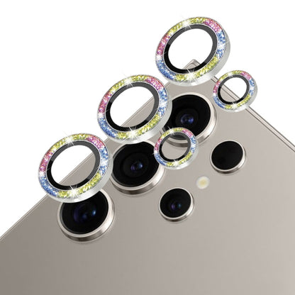 For Samsung Galaxy S24 Ultra 5G NORTHJO Camera Lens Bling Glitter Metal Ring Tempered Glass Film(Colorful)