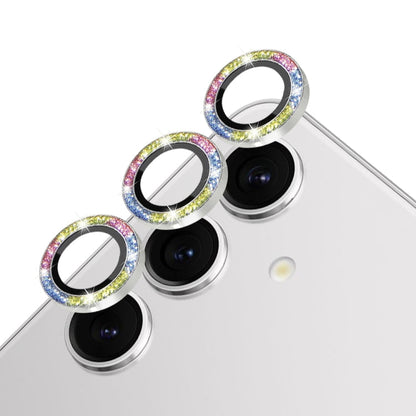 For Samsung Galaxy S24+ 5G NORTHJO Camera Lens Bling Glitter Metal Ring Tempered Glass Film(Colorful)