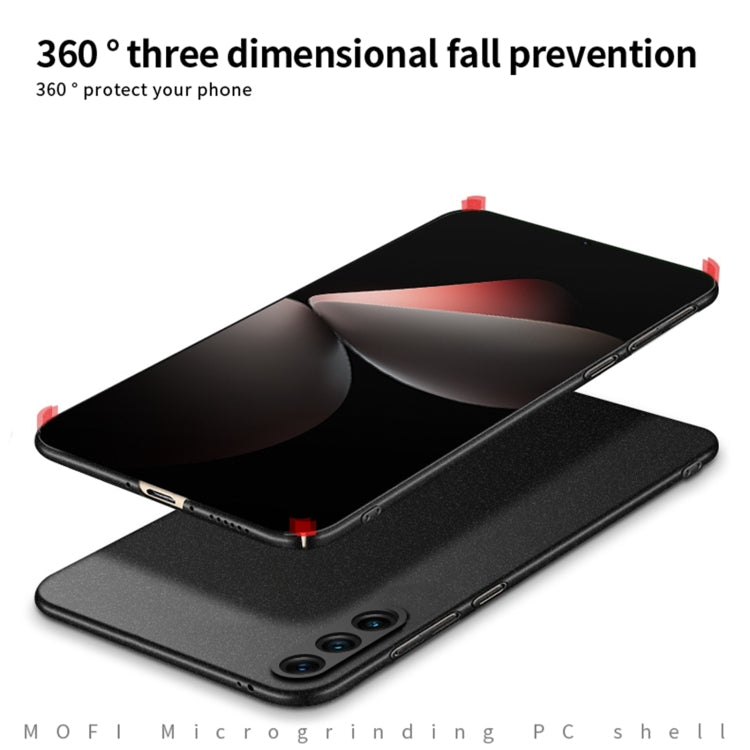 For Meizu 21 MOFI Fandun Series Frosted PC Ultra-thin All-inclusive Phone Case(Gray)