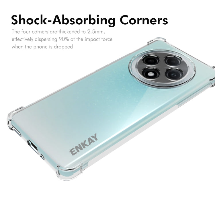 For OPPO A3 Pro ENKAY Hat-Prince Transparent TPU Shockproof Phone Case
