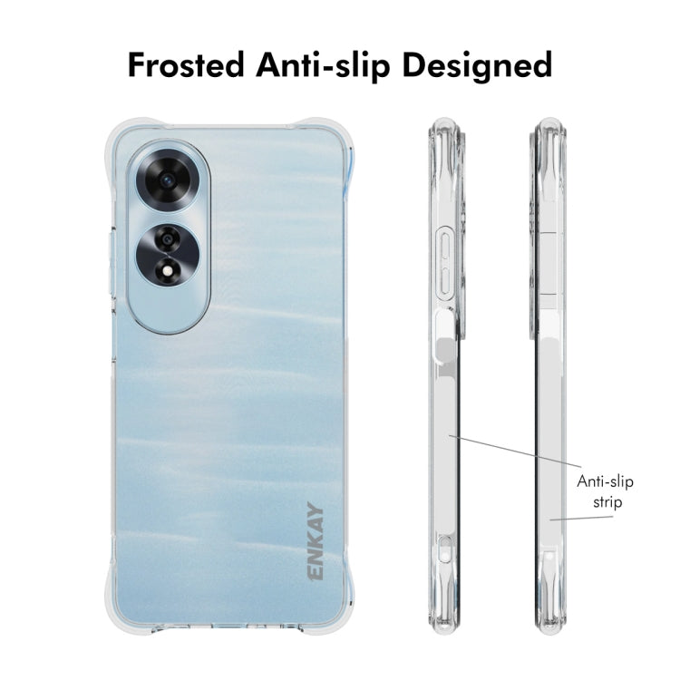 For OPPO A60 4G ENKAY Hat-Prince Transparent TPU Shockproof Phone Case