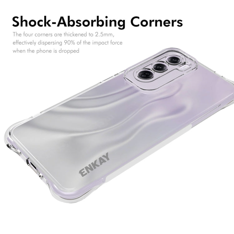 For OPPO Reno12 Pro Global ENKAY Hat-Prince Transparent TPU Shockproof Phone Case