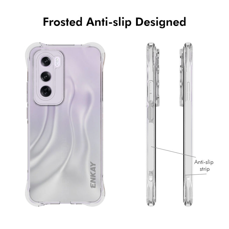 For OPPO Reno12 Pro Global ENKAY Hat-Prince Transparent TPU Shockproof Phone Case