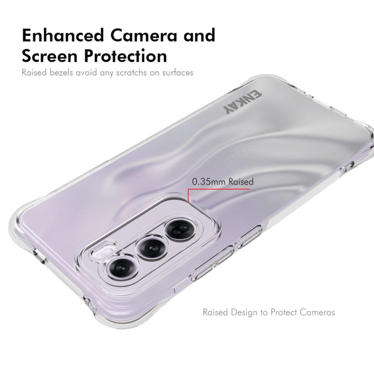 For OPPO Reno12 Global ENKAY Hat-Prince Transparent TPU Shockproof Phone Case