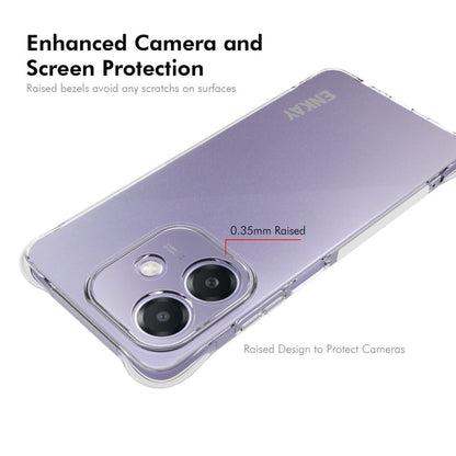 For OPPO A3x 5G Global ENKAY Hat-Prince Transparent TPU Shockproof Phone Case