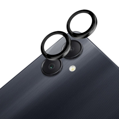 For Samsung Galaxy A05 4G NORTHJO Camera LensCD Vein Metal Ring Tempered Glass Film(Black)