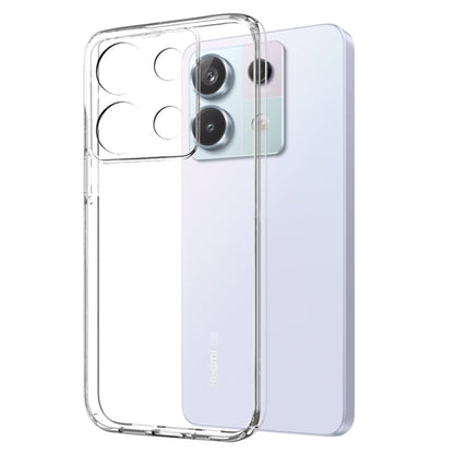 For Xiaomi Redmi Note 13 Pro 5G NORTHJO Transparent TPU Phone Case with Tempered Glass Film(Transparent)