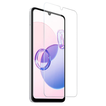 For Xiaomi Redmi 13C 5G NORTHJO Transparent TPU Phone Case with Tempered Glass Film(Transparent)