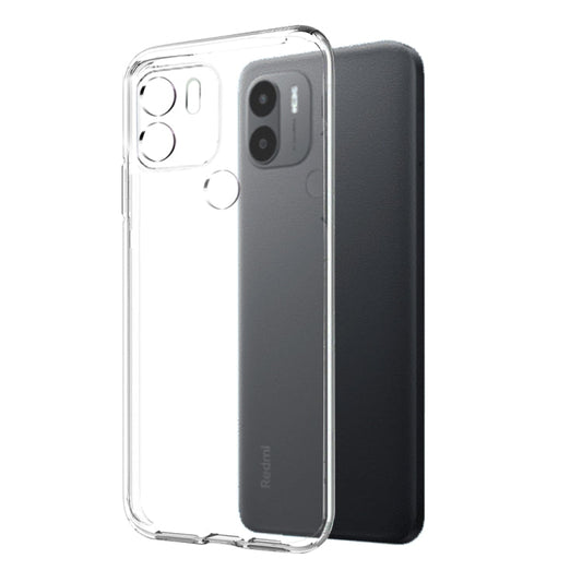 For Xiaomi Redmi A1 4G / A2 4G NORTHJO Transparent TPU Phone Case with Tempered Glass Film(Transparent)
