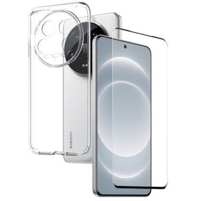 Pour Xiaomi 14 Ultra 5G NORTHJO Coque de téléphone en TPU transparent avec film en verre trempé (transparent)