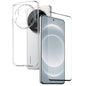 Pour Xiaomi 14 Ultra 5G NORTHJO Coque de téléphone en TPU transparent avec film en verre trempé (transparent)