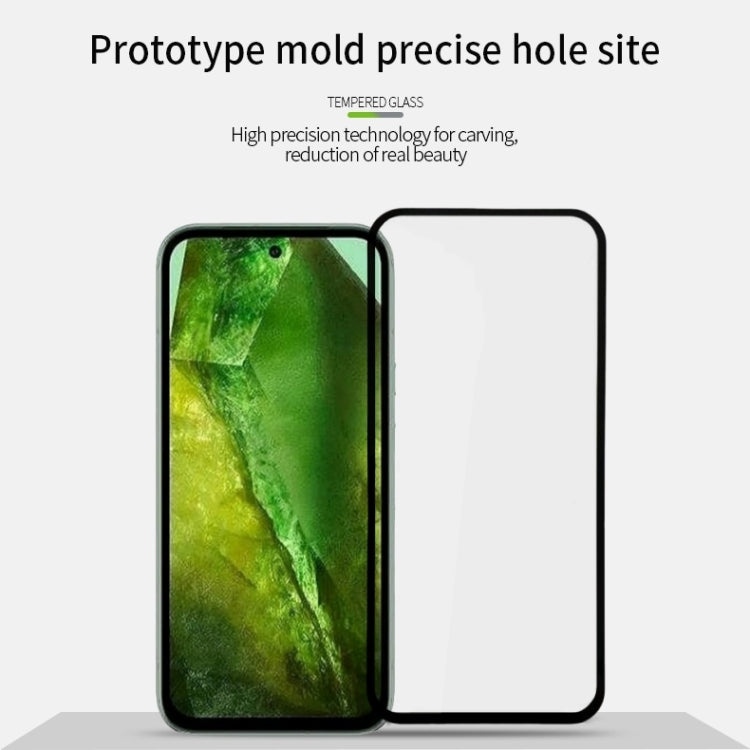 For Google Pixel 8a MOFI 9H 2.5D Full Screen Tempered Glass Film(Black)